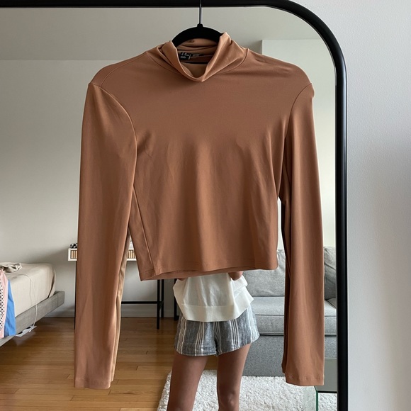 Turtle Neck Brown Top - Picture 1 of 2